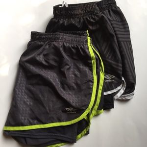 2 pack umbro size medium running shorts guc